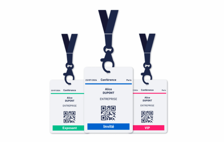 picto badges personnalisés pour événement